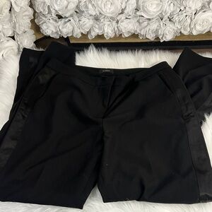 Halogen Black Trousers with Satin Trim